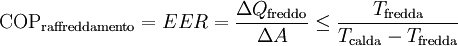 formula raffreddamento